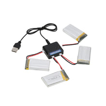 4pcs 1200mah rc lipo battery 3 7v with 4 in 1 charger set for syma x5sw x5sc rc quadcopter parts J4U66