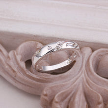 silver ring silver plated jewelry ring zircon crystal elegant rings smtr255 J4U66