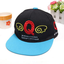 Korean Lovely Kids Children Denim Angel Wing Letter Pattern Baseball Cap J4U66