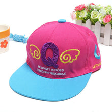 Korean Lovely Kids Children Denim Angel Wing Letter Pattern Baseball Cap J4U66