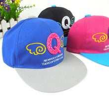 Korean Lovely Kids Children Denim Angel Wing Letter Pattern Baseball Cap J4U66
