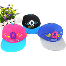 Korean Lovely Kids Children Denim Angel Wing Letter Pattern Baseball Cap J4U66