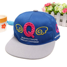 Korean Lovely Kids Children Denim Angel Wing Letter Pattern Baseball Cap J4U66