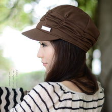 Nice Design Women Cap Slouchy Beanie Girls Pleated Sunhat Baseball Hat Caps J4U66