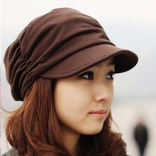 Nice Design Women Cap Slouchy Beanie Girls Pleated Sunhat Baseball Hat Caps J4U66