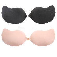 Sexy Women Push Up Self-Adhesive Silicone Bra Bust Front Closure Strapless Invisible Bras Freehipping  J4U66
