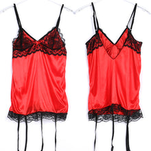 sexy lingerie women lace dress red babydoll sleepwear g-string underwear sets J4U66