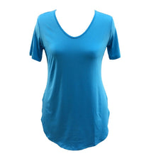 Sexy Women Short Sleeve T-shirt Side Slit Tops Blouse Casual Mini Dress H24 J4U66