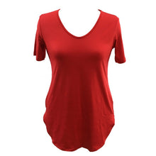 Sexy Women Short Sleeve T-shirt Side Slit Tops Blouse Casual Mini Dress H24 J4U66