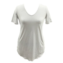 Sexy Women Short Sleeve T-shirt Side Slit Tops Blouse Casual Mini Dress H24 J4U66