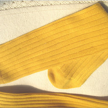 baby socks school cotton knee high kids boys girls socks candy colors 5 colors J4U66