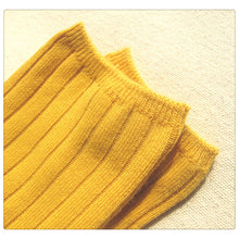 Toddler Baby Socks School Cotton Knee High Kids Boys Girls Socks Candy Colors 1-8Y 5 Colors J4U66