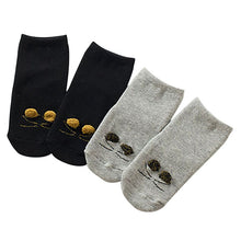 Warm Infant 0-4Y Baby Girl Boy Socks Cat Cotton Anti-slip Knee High Socks J4U66