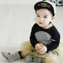Warm Infant 0-4Y Baby Girl Boy Socks Cat Cotton Anti-slip Knee High Socks J4U66