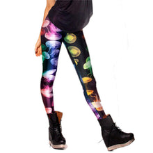 Women 3D Printed Leggings Stretchy Jeggings Pencil Pants Trousers Joggers 15 Patterns 1PY J4U66