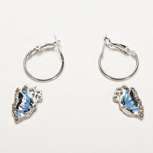 Women Crystal Butterfly Dangle Earrings Retro Gift For Women Jewerlry  J4U66