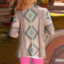 Irregular Printed Tops Long Sleeve Zip-up Coat Plus Size Sweatshirt Green PinkJFY66