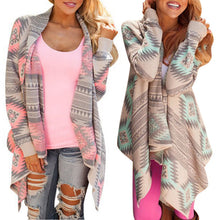 women irregular printed tops long sleeve zip up coat plus size sweatshirt m l green pink J4U66