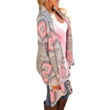 women irregular printed tops long sleeve zip up coat plus size sweatshirt m l green pink J4U66