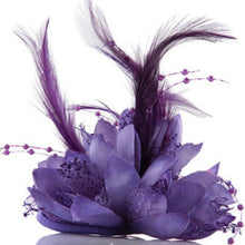 Women Ladies Flower Feather Bead Corsage Hair Clips Fascinator Bridal Hairband Brooch Pin J4U66