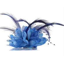 Women Ladies Flower Feather Bead Corsage Hair Clips Fascinator Bridal Hairband Brooch Pin J4U66