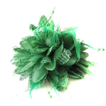 Women Ladies Flower Feather Bead Corsage Hair Clips Fascinator Bridal Hairband Brooch Pin J4U66