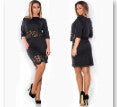 Women Lady Crochet Hollow Plus Size Party Evening Club Dress Two-piece H54 J4U66