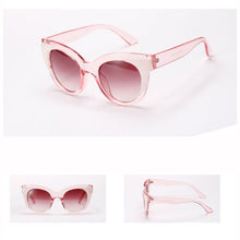 Women Men UV 400 Blocking Color Cat Eye Sunglasses Plastic Frame Eyeglasses Brand Designer Goggles  J4U66