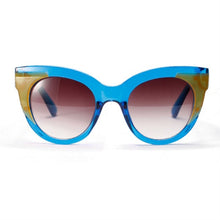 Women Men UV 400 Blocking Color Cat Eye Sunglasses Plastic Frame Eyeglasses Brand Designer Goggles  J4U66