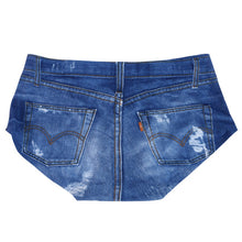 women sexy underwear panties brief bikini knickers lingerie 3d print jean shorts for ladies J4U66