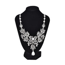 Women's Wedding Earrings Adjustable Pendant Necklace Jewelry Set SPCA J4U66