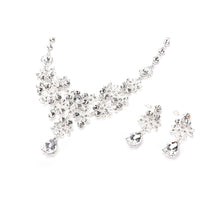 Women's Wedding Earrings Adjustable Pendant Necklace Jewelry Set SPCA J4U66