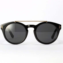 Womens Retro Dual Bridge Full Rim Sunglasses Metal Frame Eyeglasses Brand Designer Goggles  J4U66