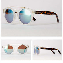Womens Retro Dual Bridge Full Rim Sunglasses Metal Frame Eyeglasses Brand Designer Goggles  J4U66