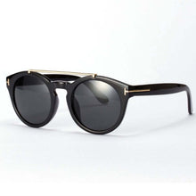 Womens Retro Dual Bridge Full Rim Sunglasses Metal Frame Eyeglasses Brand Designer Goggles  J4U66