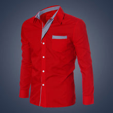 Casual Fashion Mens Luxury Long Sleeve Casual Slim Fit Mens shirt Stylish Dress Shirts J4U66
