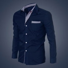 Casual Fashion Mens Luxury Long Sleeve Casual Slim Fit Mens shirt Stylish Dress Shirts J4U66