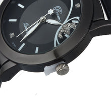 Ladies Fashion Watches Girl Women Luxury Diamond Pretty Quartz Wrist Watch Black Relogio feminino  J4U66