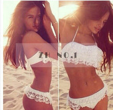 lady sexy lace bikini set women biquini bandage wine red swimsuit brazilian swimwearzn J4U66