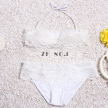 lady sexy lace bikini set women biquini bandage wine red swimsuit brazilian swimwearzn J4U66