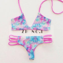 lady sexy lace bikini set women biquini bandage wine red swimsuit brazilian swimwearzn J4U66