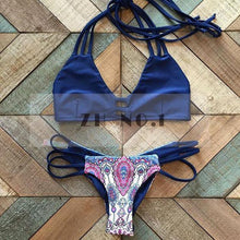 lady sexy lace bikini set women biquini bandage wine red swimsuit brazilian swimwearzn J4U66