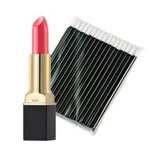 12-ColorMakeup Matte Lipstick Lip Gloss Pencil Long Lasting lipgloss+One-Time 50pc Black Lip Gloss Brush J4U66