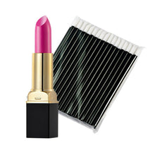 12-ColorMakeup Matte Lipstick Lip Gloss Pencil Long Lasting lipgloss+One-Time 50pc Black Lip Gloss Brush J4U66