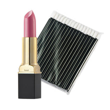 12-ColorMakeup Matte Lipstick Lip Gloss Pencil Long Lasting lipgloss+One-Time 50pc Black Lip Gloss Brush J4U66