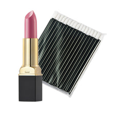 12-ColorMakeup Matte Lipstick Lip Gloss Pencil Long Lasting lipgloss+One-Time 50pc Black Lip Gloss Brush J4U66