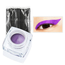 12 ColorsMakeup Long-lasting Multi-color Eyeliner Cream Combination Eyeliner+50pc Eyeliner Brush Cosmetic Tools J4U66