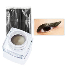 12 ColorsMakeup Long-lasting Multi-color Eyeliner Cream Combination Eyeliner+50pc Eyeliner Brush Cosmetic Tools J4U66