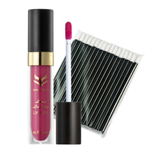 12 ColorsMakeup Matte Lipstick Lip Gloss Pencil Long Lasting lipgloss+50pc Disposable Black Bar Lip Brush J4U66