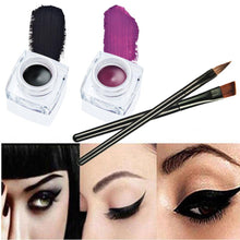2pc Eye Liner Brushes Waterproof Eyeliner Pearlescent Matte Eye Liner Make Up Brush Set Kit  J4U66